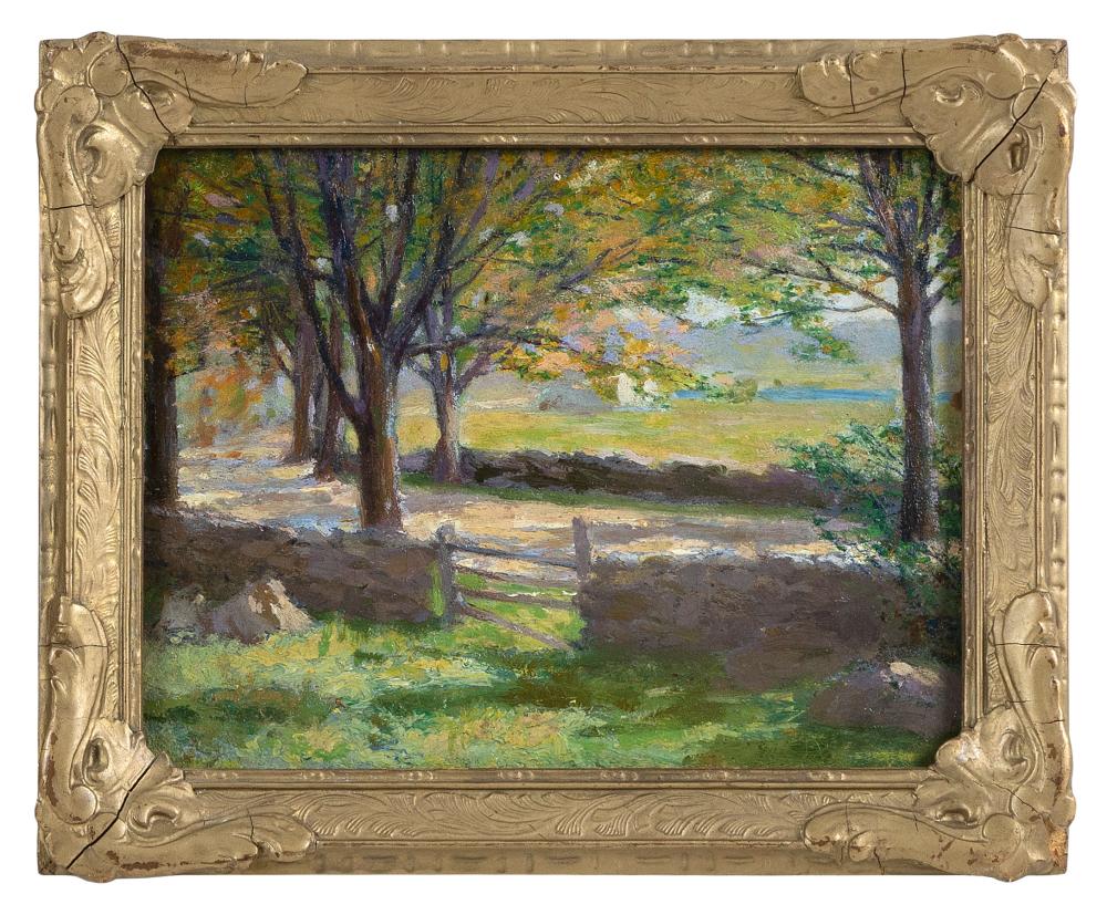 Appraisal: AMERICAN SCHOOL LATE TH EARLY TH CENTURY IMPRESSIONIST LANDSCAPE WITH