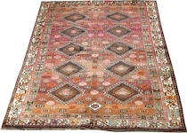 Appraisal: A Persian Gabbeh circa 's A traditional Gebbeh carpet with