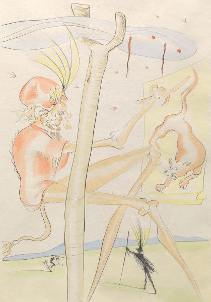 Appraisal: SALVADOR DALI SPANISH - x paper x - plate Le