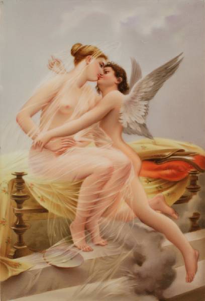 Appraisal: A Berlin K P M porcelain plaque early th century