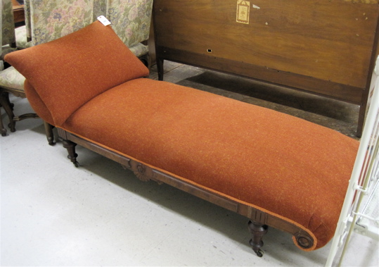 Appraisal: VICTORIAN CHAISE LOUNGE American last quarter of the th century