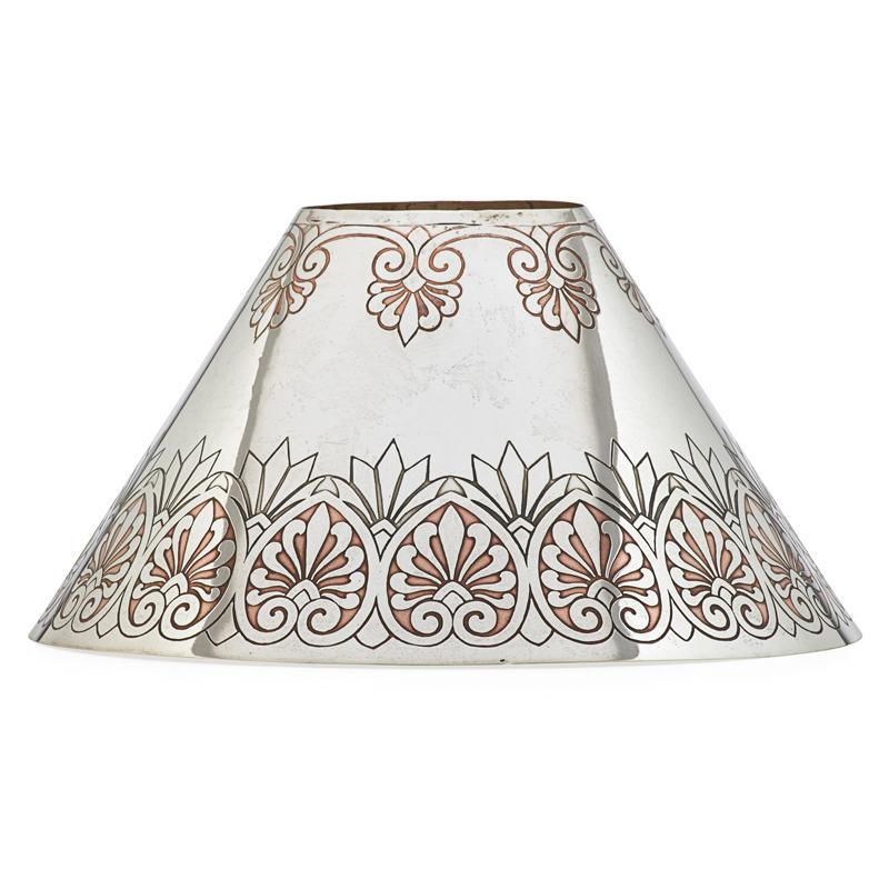 Appraisal: TIFFANY CO Sterling lamp shade TIFFANY CO Fine lamp shade