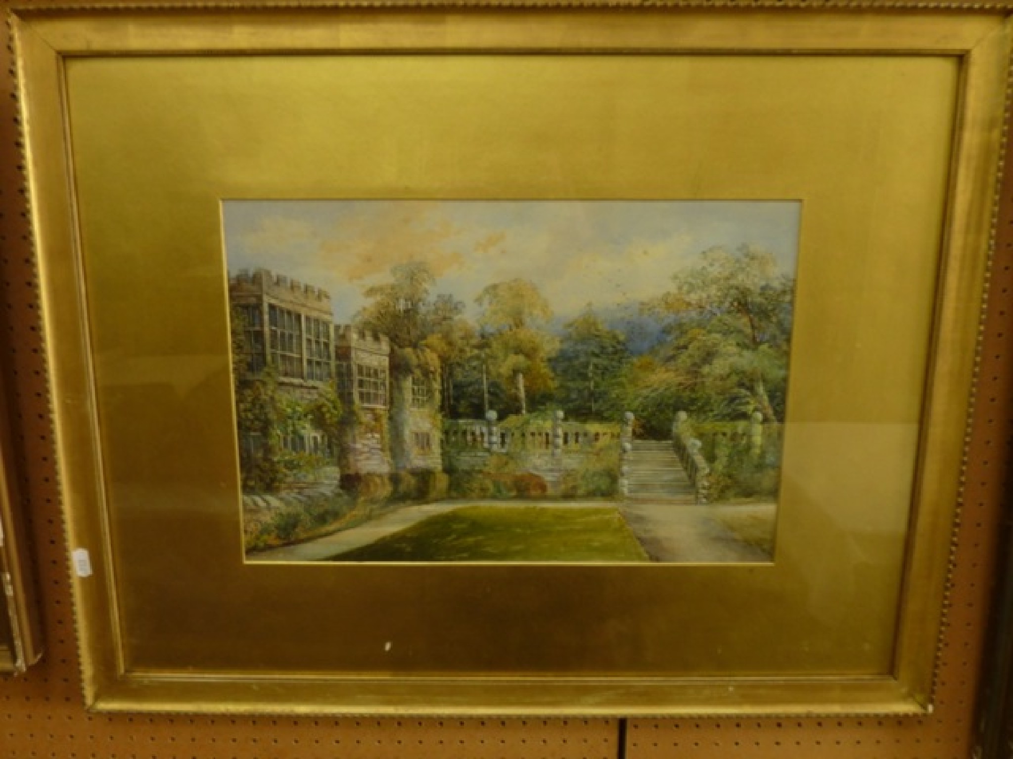 Appraisal: An early th century watercolour of a country house and