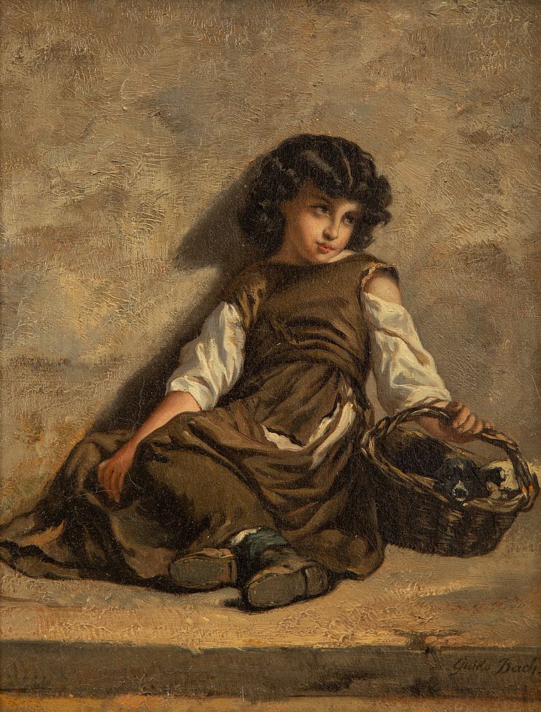 Appraisal: GUIDO BACH GERMAN - GUIDO BACH GERMAN - Girl with