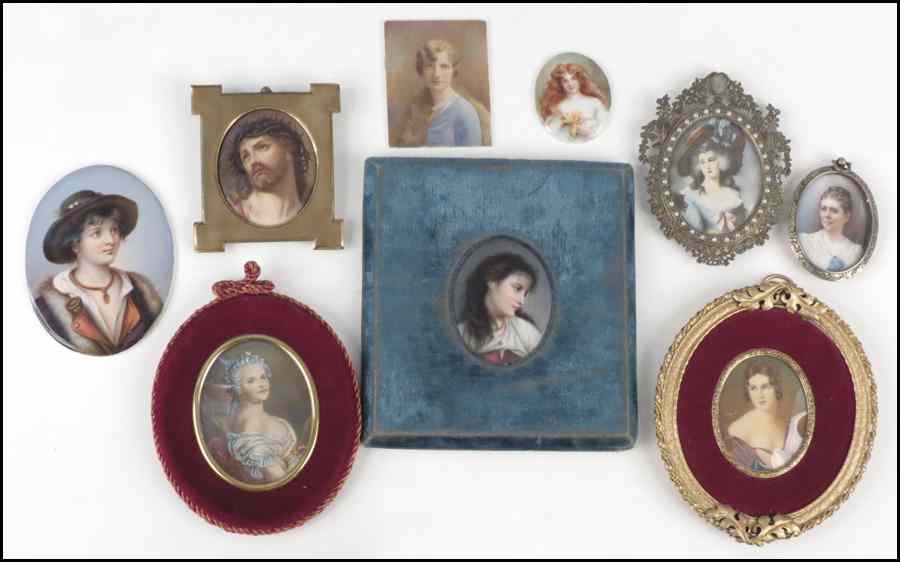 Appraisal: COLLECTION OF PORTRAIT MINIATURES Condition No Specific Condition Recorded -