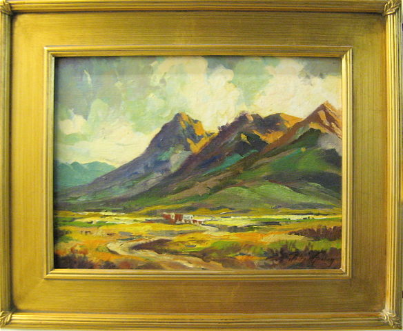 Appraisal: WALTER GRAHAM OIL ON PANEL Wenatchee Washington - Titled God's