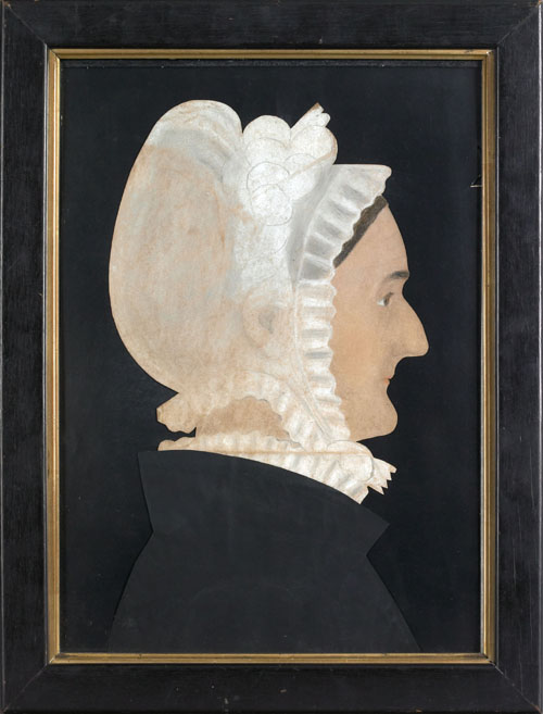 Appraisal: Ruth Henshaw Bascom American - mixed media profile portrait of