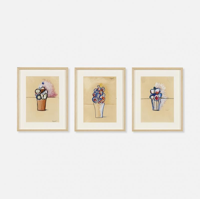 Appraisal: Giuseppe Napoli Untitled three works Giuseppe Napoli Untitled three works