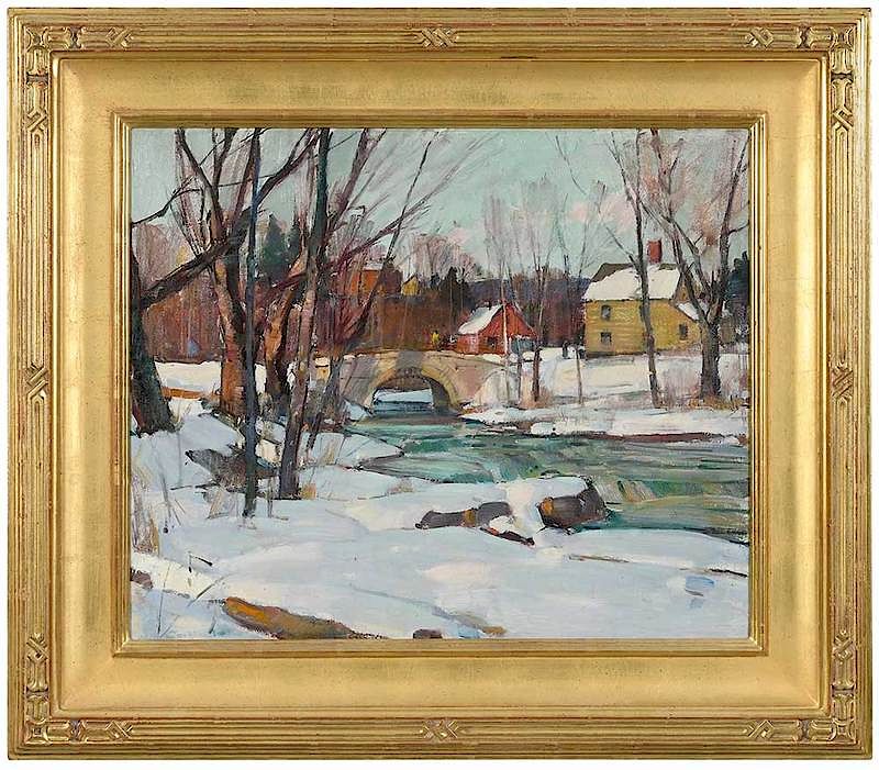 Appraisal: Carl W Peters Rockport Massachusetts Woodstock New York - Winter's