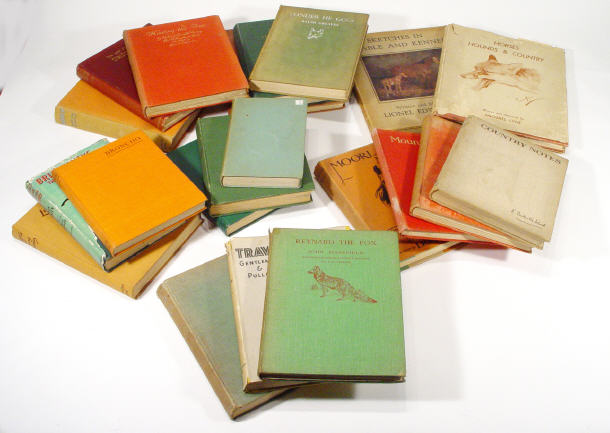 Appraisal: Collection of hunting and horse and hound related books many