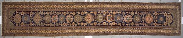 Appraisal: A Hamadan runner Central Persia circa size approximately ft in