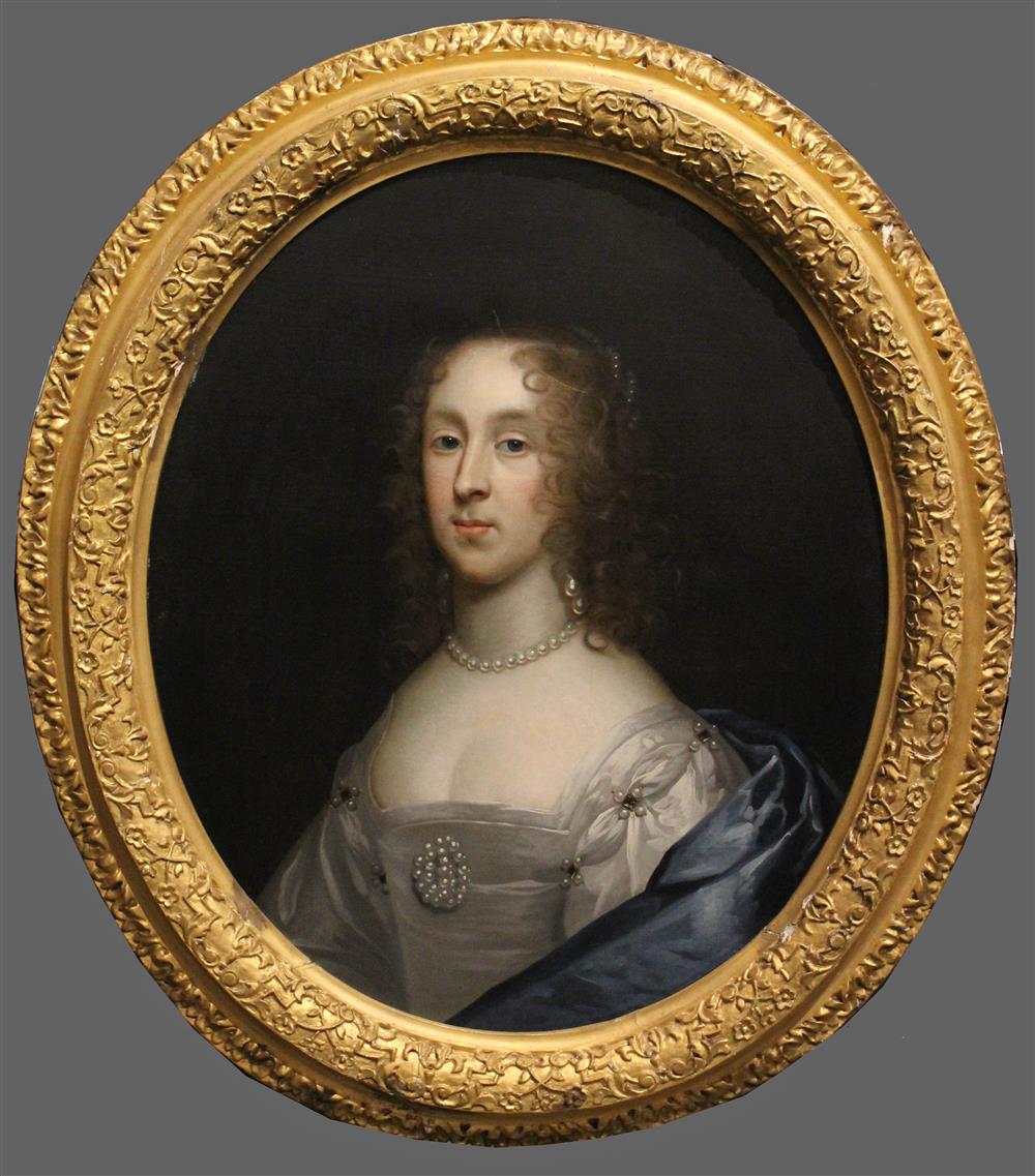 Appraisal: ENGLISH SCHOOL MID- TH CENTURY PORTRAIT OF A LADY Oil