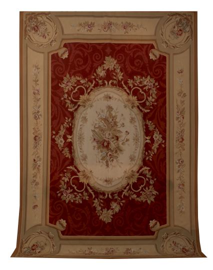 Appraisal: Aubusson-Style Carpet ' x '