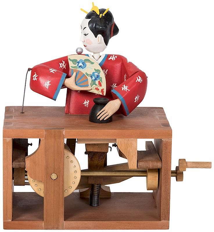 Appraisal: Geisha Girl Automaton Geisha Girl Automaton Paris Pierre Mayer ca