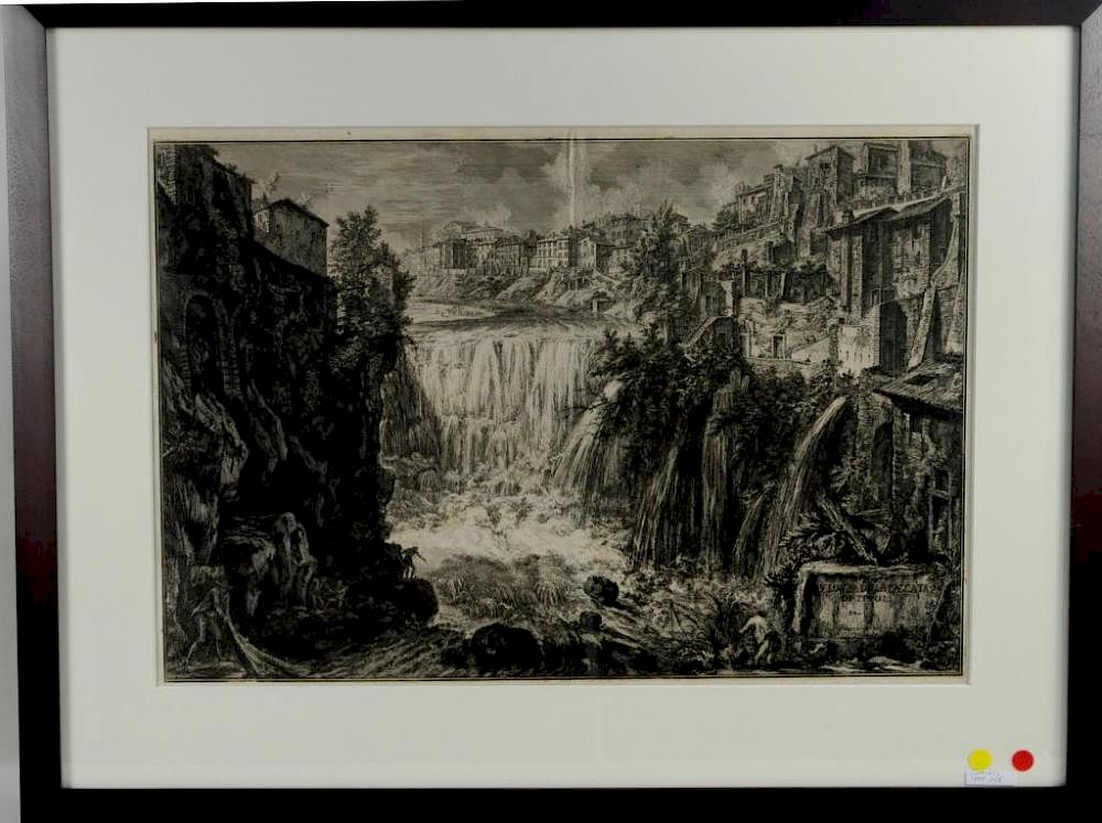 Appraisal: G B Piranesi Veduta Della Cascata di Tivoli Giovanni Battista