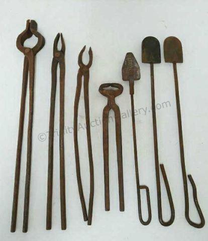 Appraisal: Set includes - and Duck Bill Tongs - Nipper Pliers