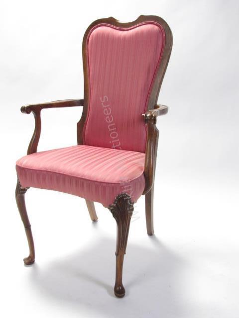 Appraisal: A French style arm chair fruitwood with upholstered back and