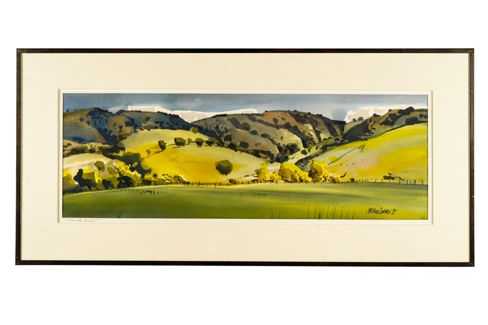 Appraisal: MILFORD ZORNES - SOUTH HILLS watercolor on paper signed and