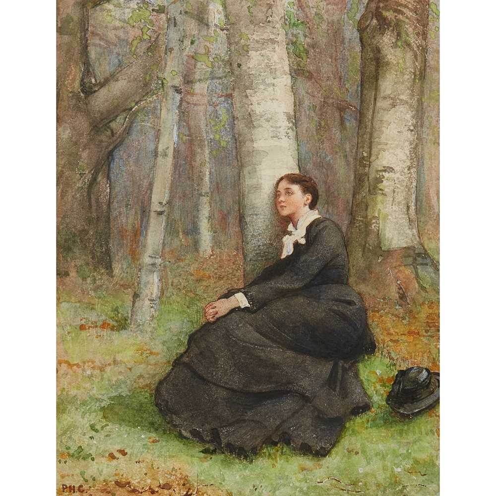 Appraisal: PHILIP HERMONGENES CALDERON R A BRITISH - WOMAN SEATED AGAINST