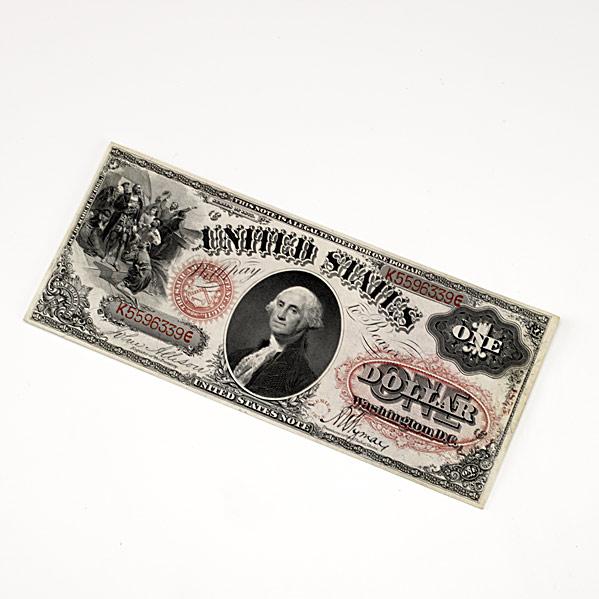 Appraisal: UNITED STATES CURRENCY one dollar legal tender note FR Exceedingly