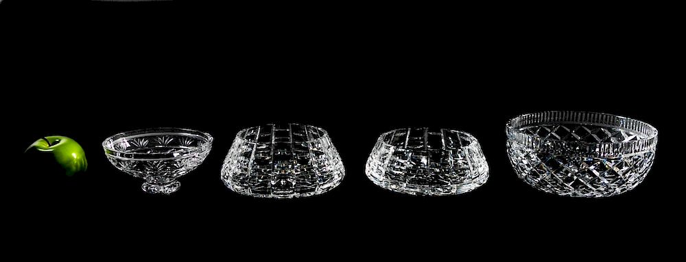 Appraisal: Four Waterford Crystal Bowls th century Waterford Crystal Irish founded