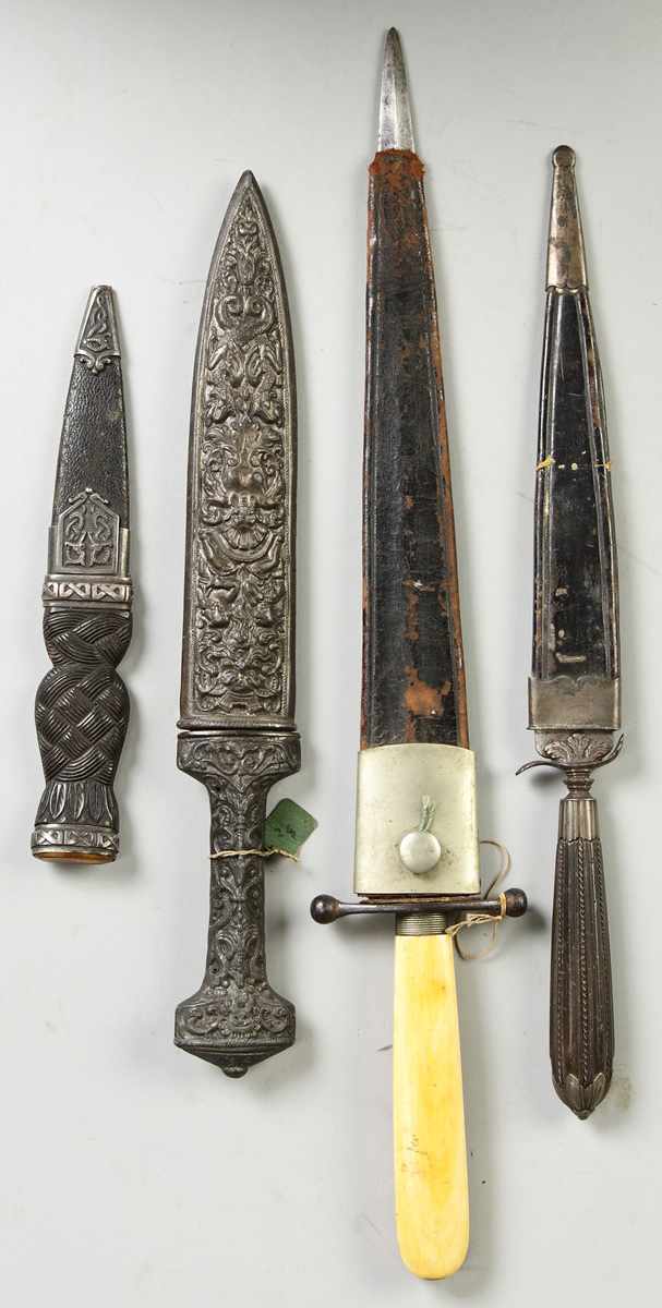 Appraisal: Daggers Left to right C 's Scottish Skaen Dhu Hallmark