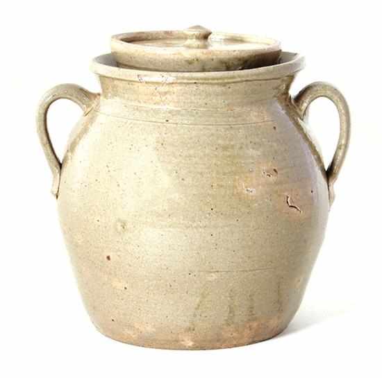 Appraisal: Rare Edgefield stoneware storage jar home brew jar Horse Creek