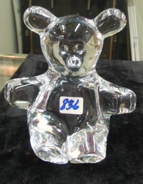 Appraisal: DAUM FRENCH CRYSTAL FIGURE OF A TEDDY BEAR height in