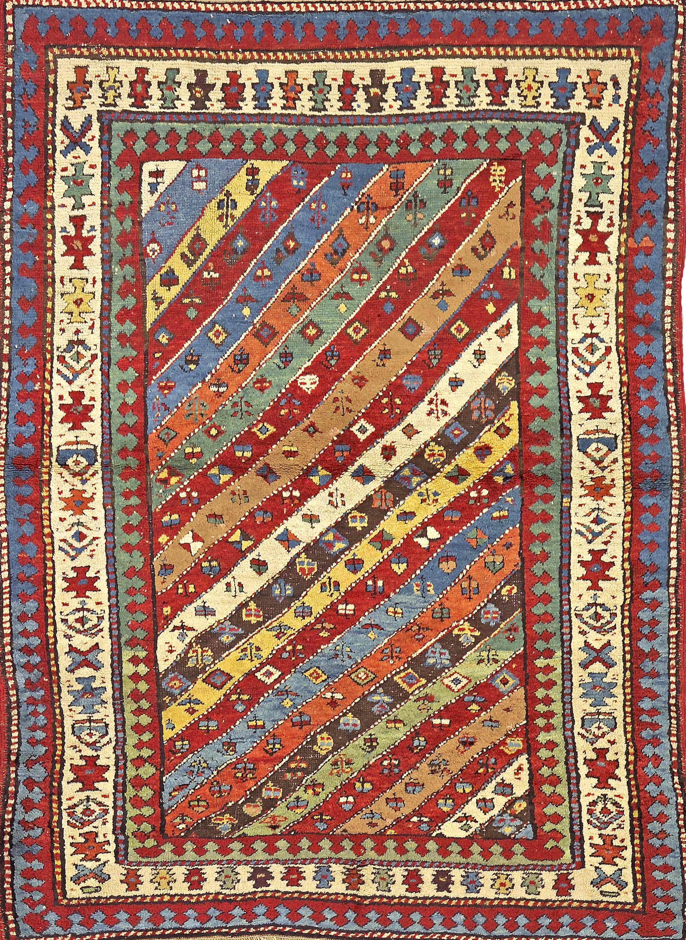 Appraisal: A Kazak rug Caucasuscirca size approximately ft in x ft