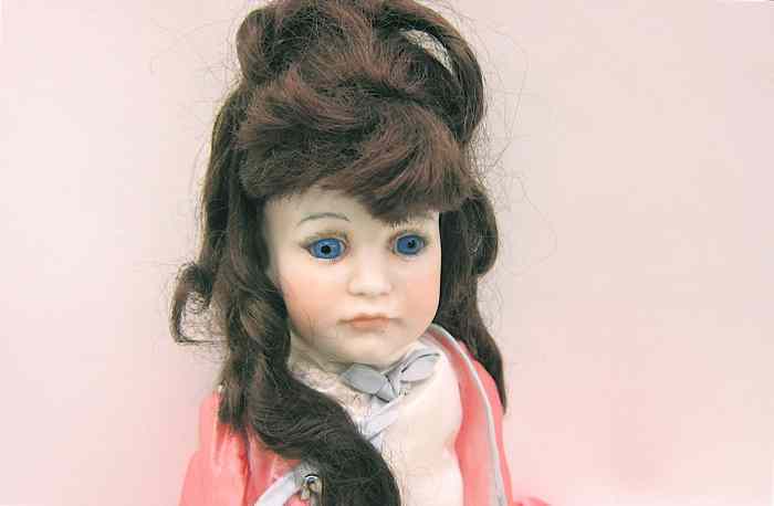 Appraisal: GERMAN KAMMER REINHARDT BISQUE SOCKET HEAD GIRL DOLL marked ''Joie