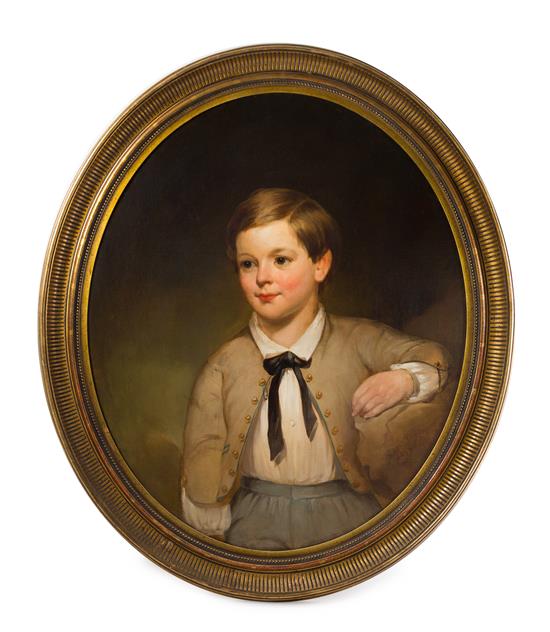 Appraisal: Sale Lot English School th Century Portrait of a Boy