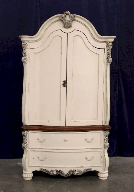 Appraisal: Victorian Style Oak Two Part Armoire Dresser Included in this