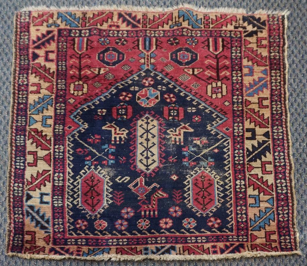 Appraisal: TURKISH PRAYER RUG REDUCED FT IN X FT INTurkish Prayer