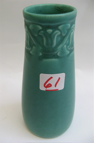 Appraisal: AMERICAN ROOKWOOD ART POTTERY VASE - H The matt green