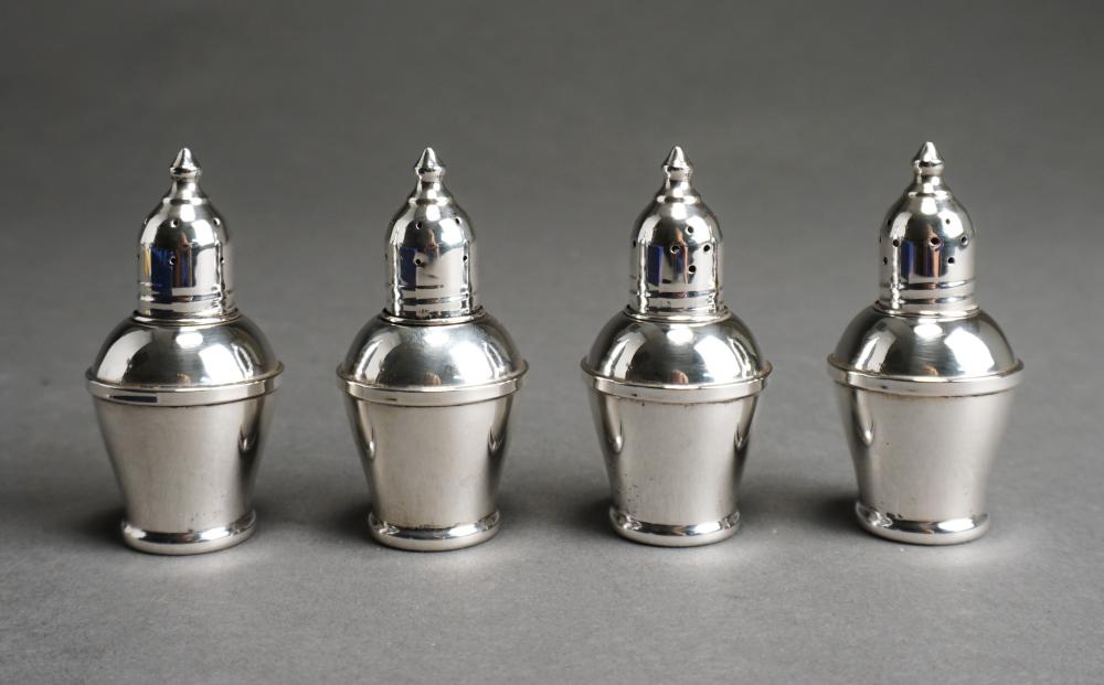 Appraisal: SET OF FOUR WEIGHTED STERLING SILVER SALT AND PEPPER SHAKERSSet