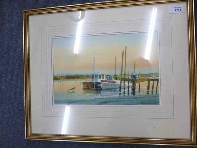 Appraisal: ADRIAN WINCUP 'BLACKSHORE SOUTHWOLD' watercolour signed lower right x