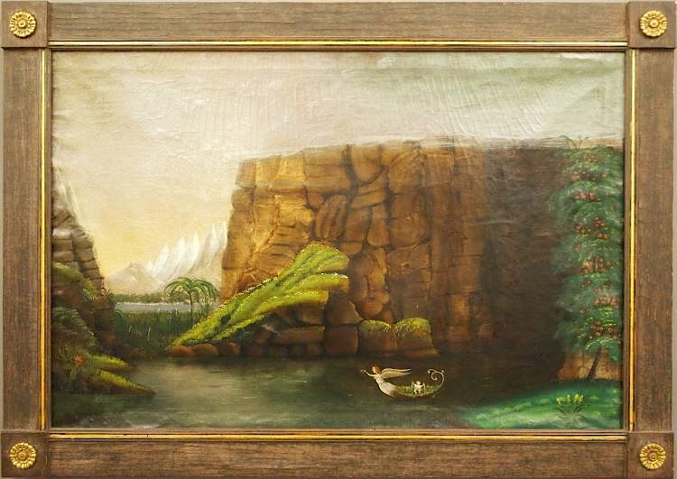 Appraisal: th c oil painting Voyage of Life A late th