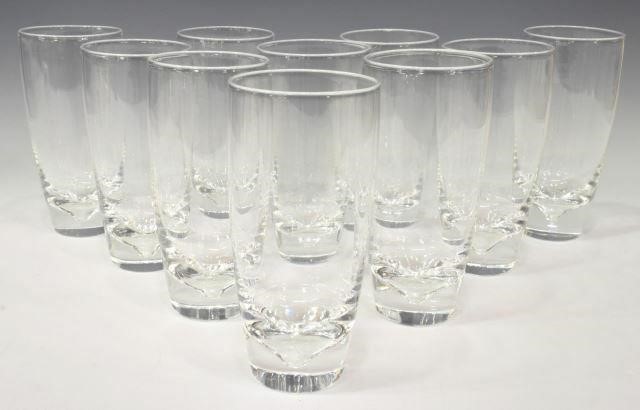 Appraisal: set of Steuben Glass crystal oz tumblers in pattern '