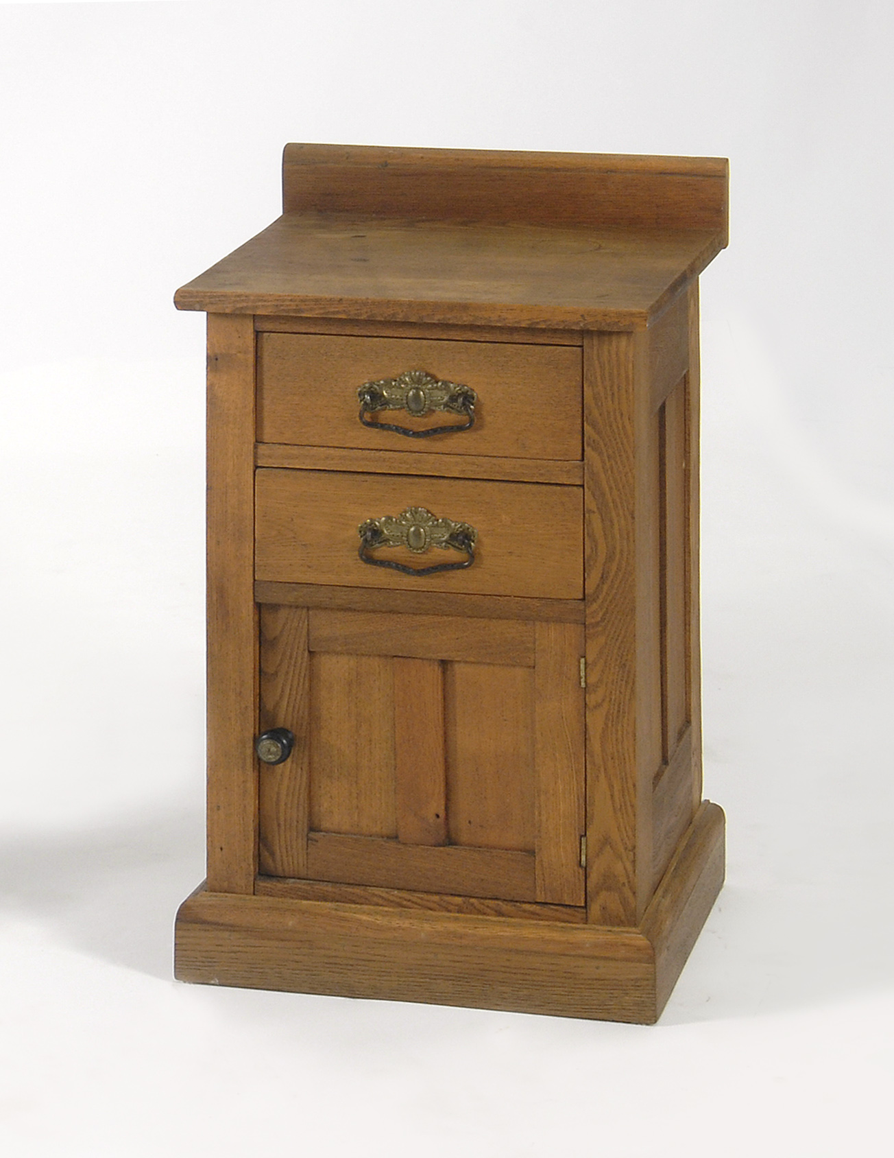 Appraisal: LATE VICTORIAN DIMINUTIVE CUPBOARD in chestnut Two drawers over a