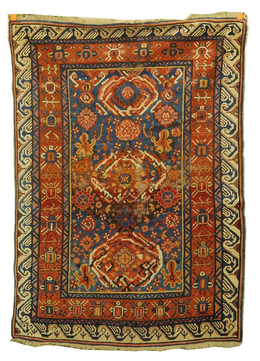 Appraisal: ORIENTAL RUG KUBA ' x ' '' Three large stylized