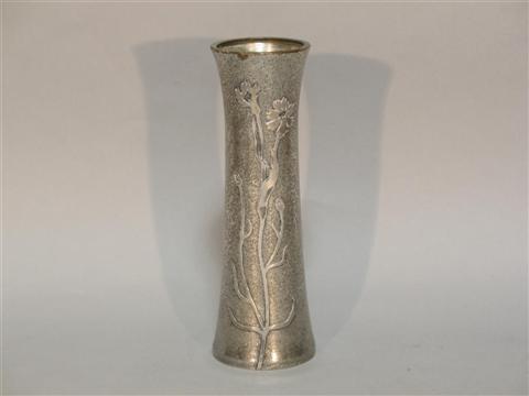 Appraisal: ART NOUVEAU STYLE VASE Sterling silver over bronze 'Silver Crest'