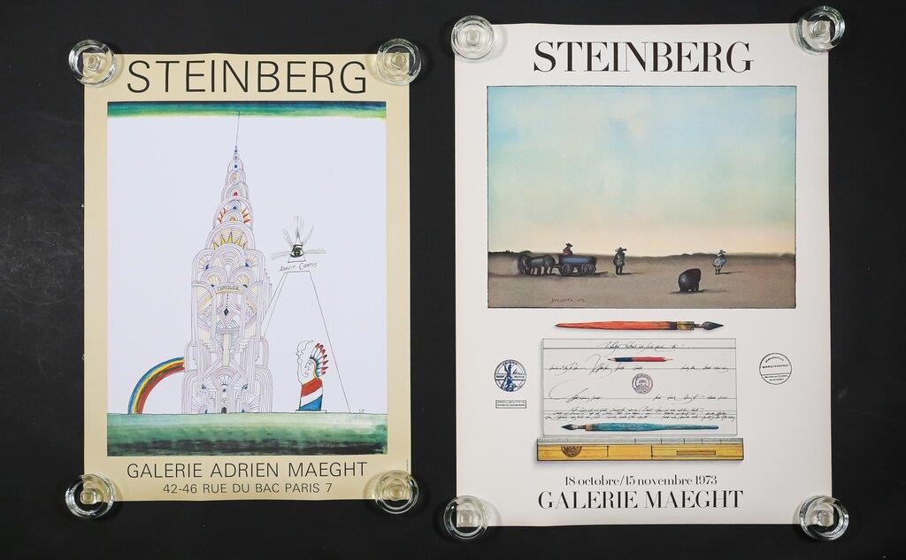 Appraisal: Saul Steinberg Romanian-American - Galerie Maeght and Galerie Adrien Maeght