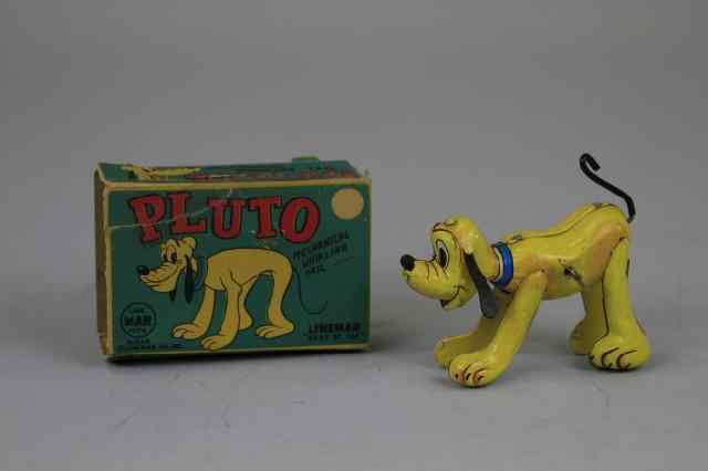 Appraisal: WHIRLING TAIL PLUTO WITH ORIGINAL BOX Linemar Japan copy Walt