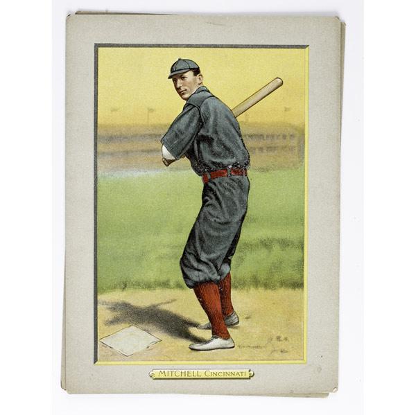 Appraisal: Two T Turkey Red cabinet cards from the Cincinnati Reds