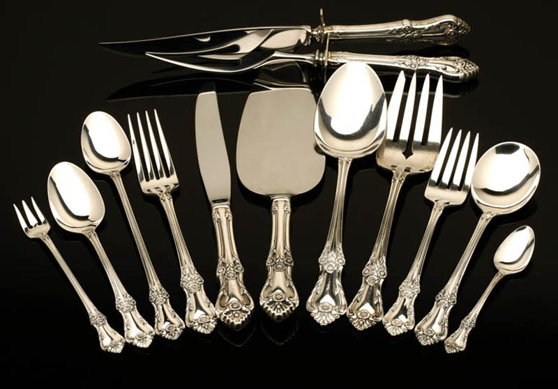 Appraisal: An Oneida 'Afterglow' sterling flatware service An Oneida 'Afterglow' sterling