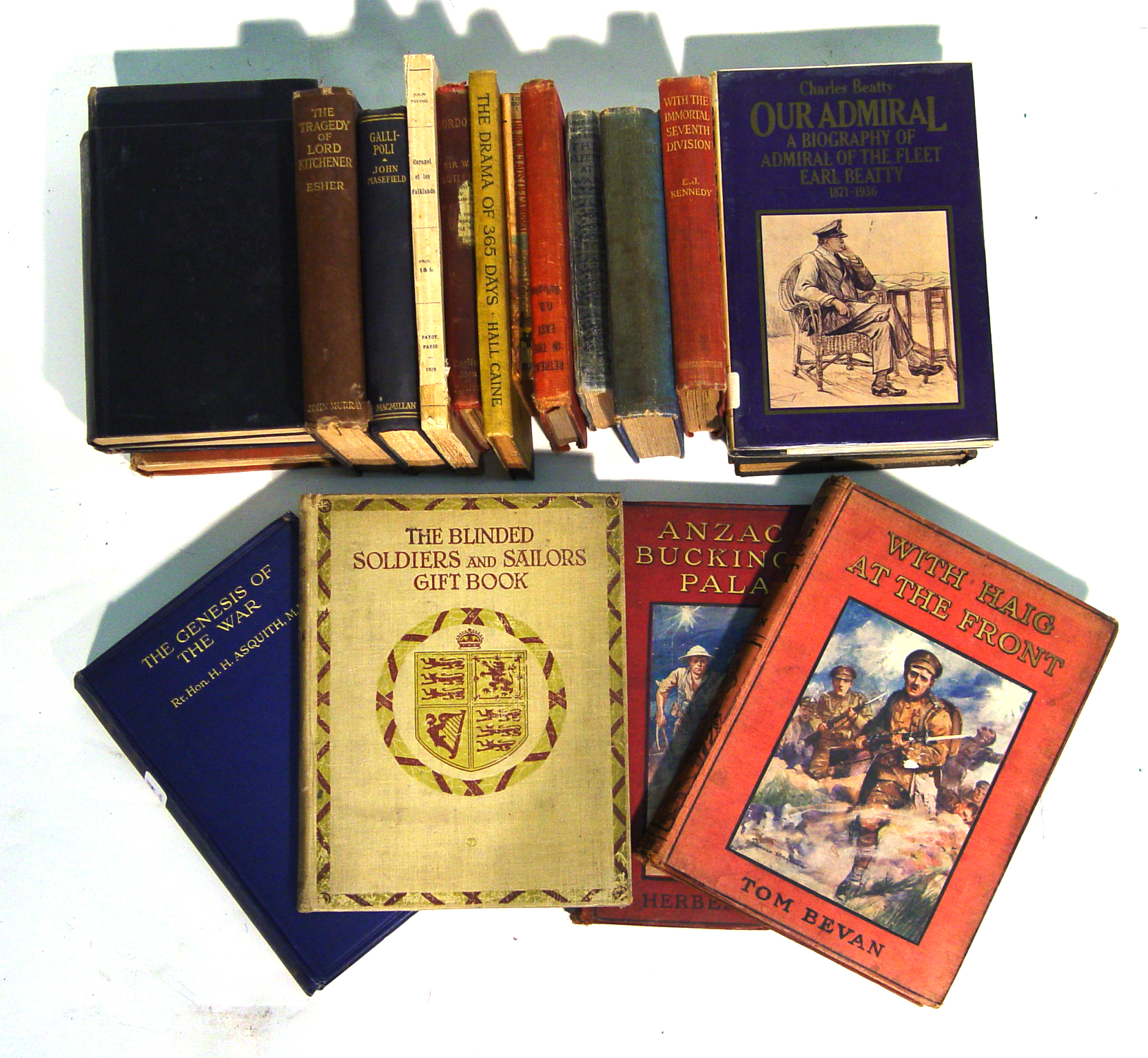 Appraisal: Collection of military related books including The Blinded Soldier's and