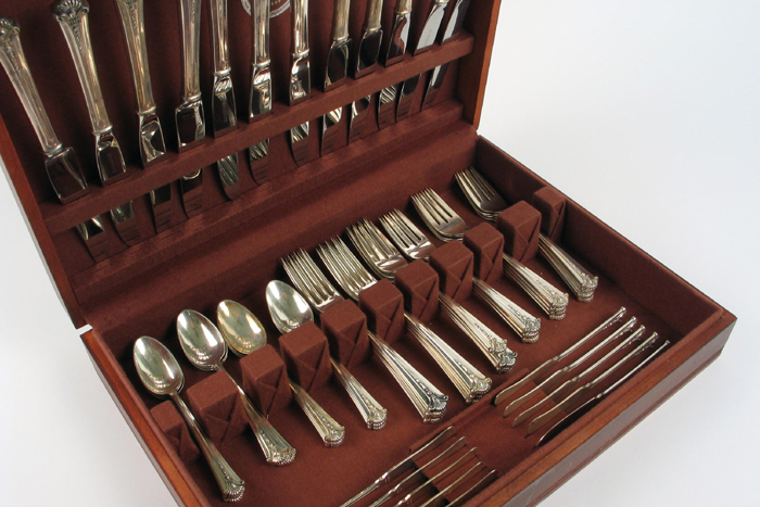 Appraisal: A FIFTY NINE PIECE S KIRK SON STERLING SILVER FLATWARE