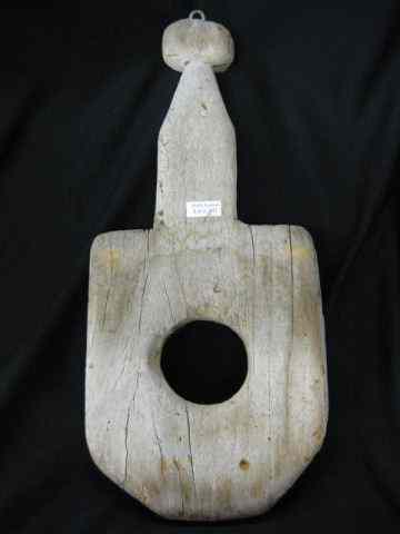 Appraisal: African Tribal Wooden Utensil stirring utensal for large cauldrin ''