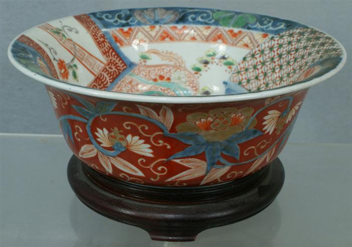 Appraisal: Japanese Imari bowl in dia approximately h c Estimate -