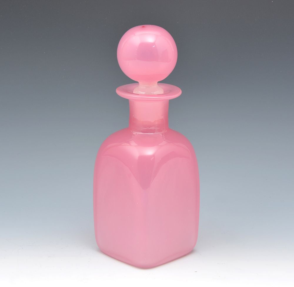 Appraisal: Steuben rosaline pink perfume bottle Steuben rosaline pink perfume bottle